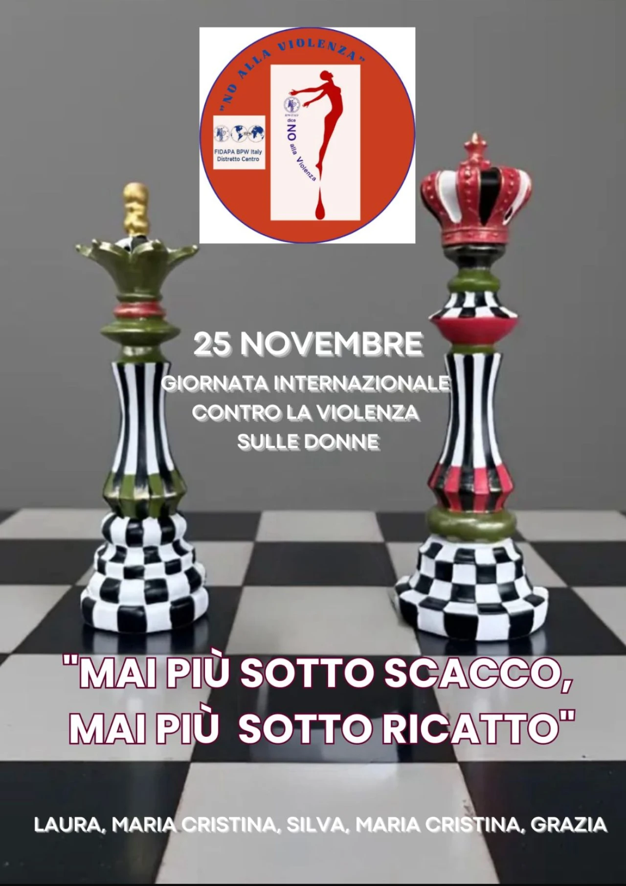 Giornata internazionale contro la violenza sulle donne - MAI PIU' SOTTO ATTACCO, MAI PIU' SOTTO RICATTO